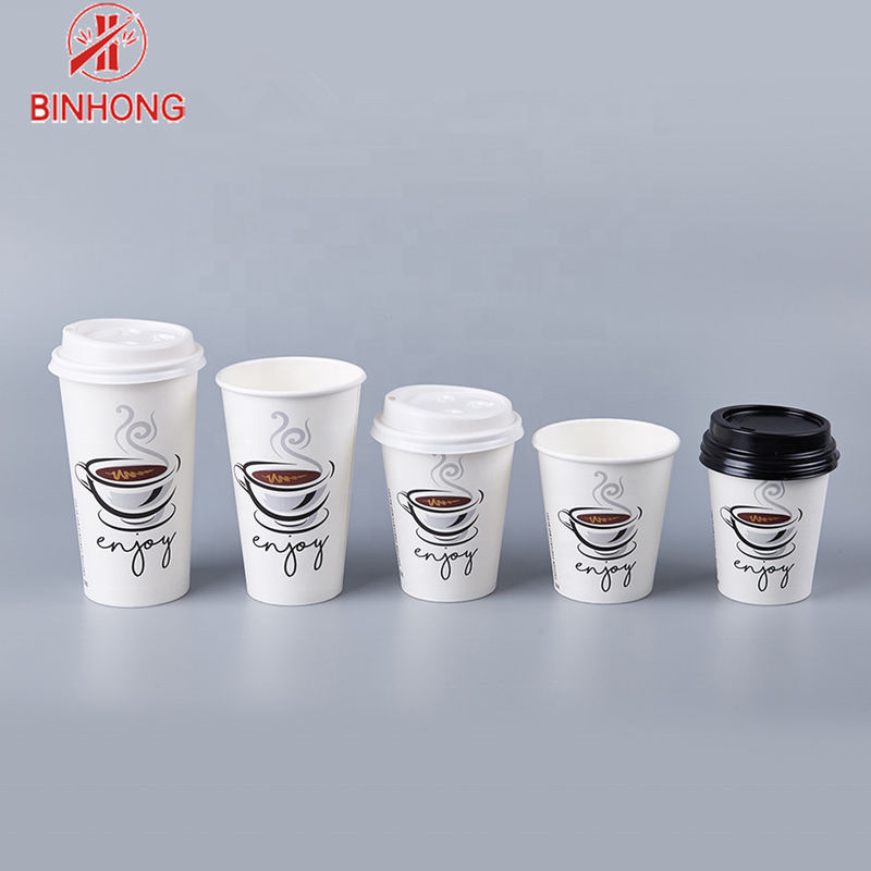 Logo Printed Color de encargo envases disponibles de la taza de papel de 8 onzas