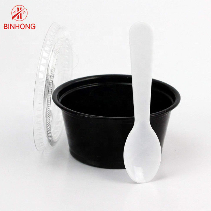Envases disponibles rodados de la salsa de inmersión de los PP 5.5oz del borde