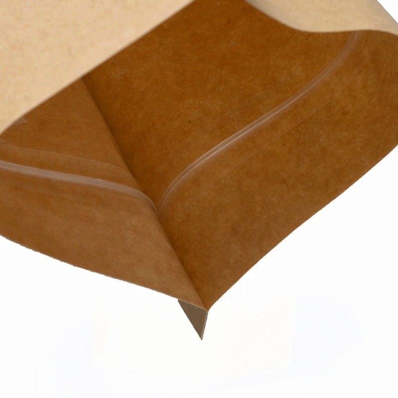 Bolsa de papel de la cerradura ISO9001 Kraft de la cremallera