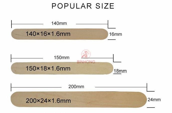 Palillos de mezcla de madera biodegradables disponibles de los cubiertos 140m m