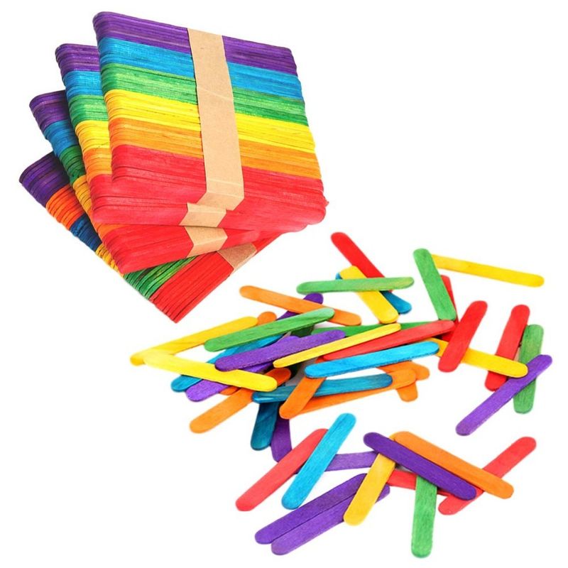 El álamo 4.5Inch coloreó los palillos del polo para los artes de DIY