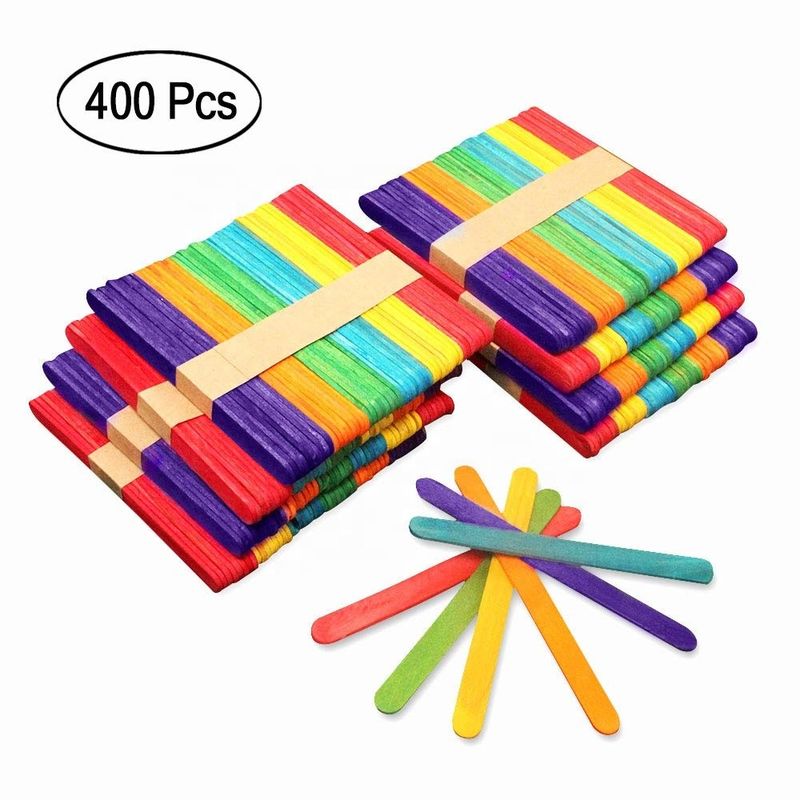 El álamo 4.5Inch coloreó los palillos del polo para los artes de DIY