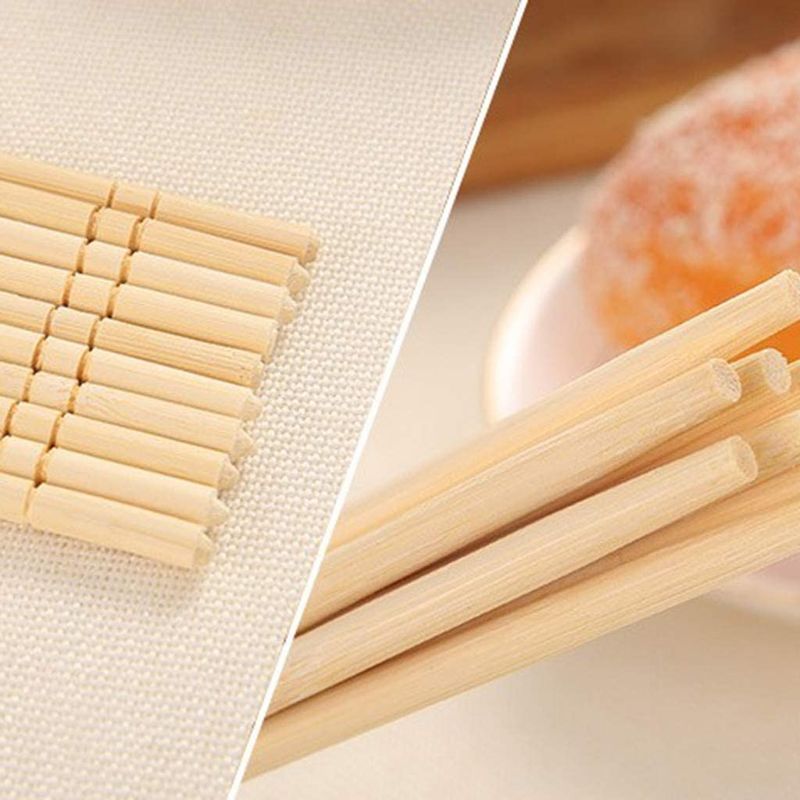 Aduana de bambú natural Logo Chopsticks de la ronda los 5.0mm*20cm