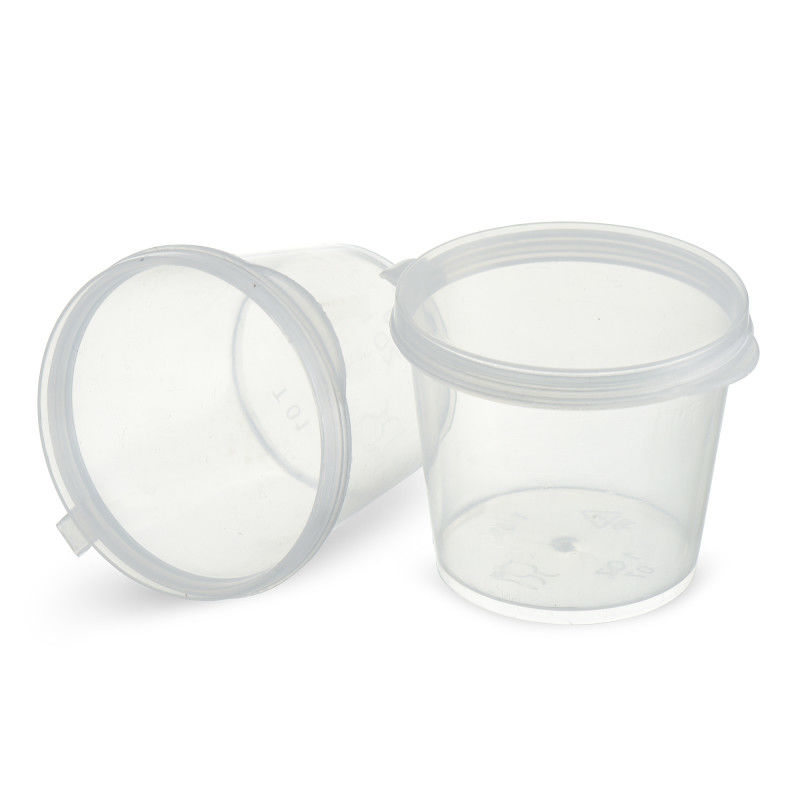 Taza disponible plástica multi 2.5g de la salsa de los PP de la categoría alimenticia del propósito