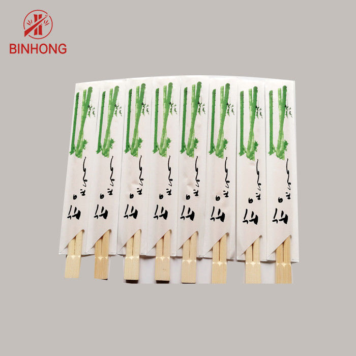Papel Wraped de los palillos de bambú japoneses de los gemelos de la exportación medio