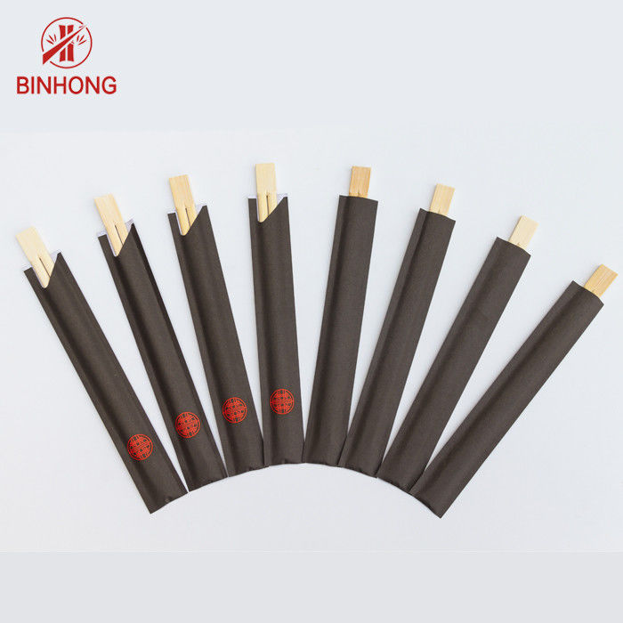 Palillos los 21cm de bambú disponibles del sushi con la manga de papel