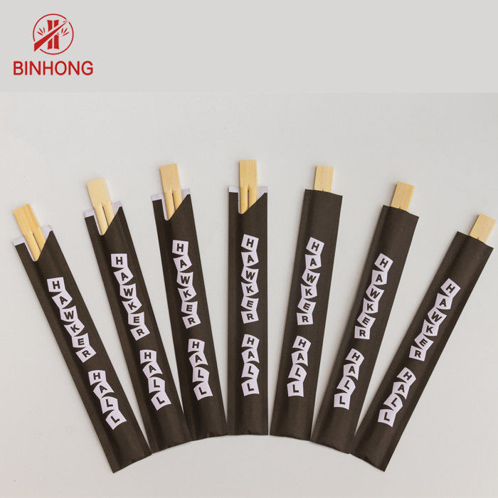 Palillos los 21cm de bambú disponibles del sushi con la manga de papel
