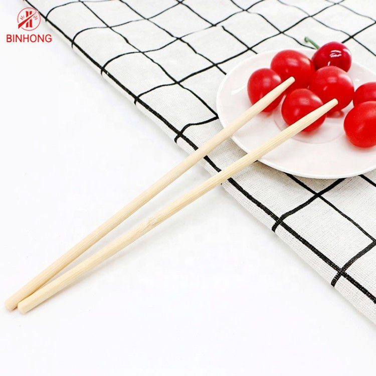 Palillos redondos naturales de los palillos de bambú disponibles del amigo de Eco del chino los 21cm