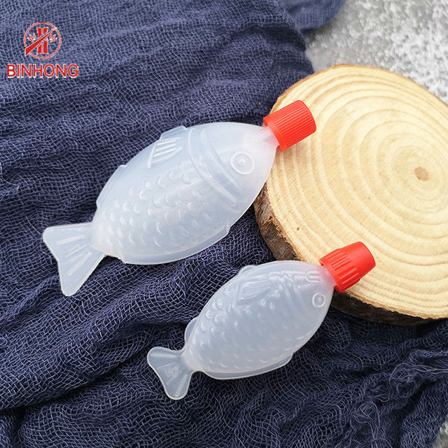 Pescados plásticos disponibles para llevar de abastecimiento de la salsa de soja embotellar 1,5 2 onzas