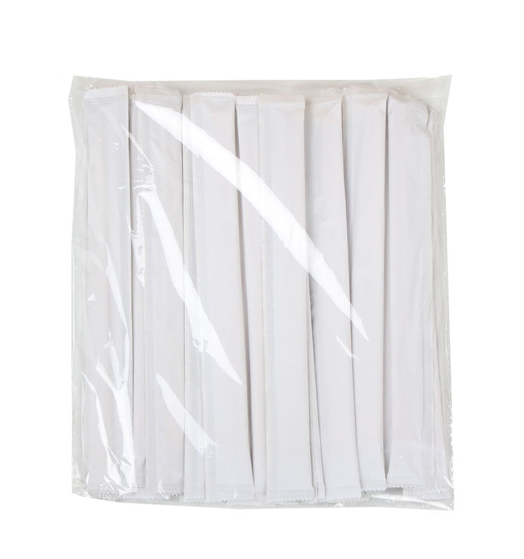 Palillo disponible del palillo de bambú natural gemelo de la envoltura de la bolsa de papel