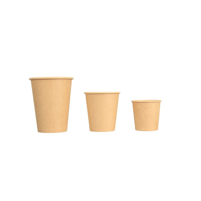 Taza de papel disponible aislada 7oz 8oz 10oz 12oz