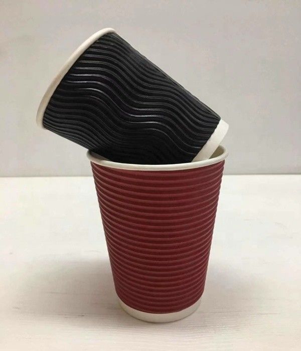 taza disponible de papel del café de la ondulación 8oz biodegradable