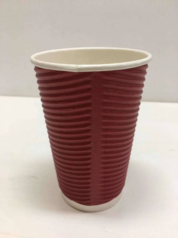 taza disponible de papel del café de la ondulación 8oz biodegradable