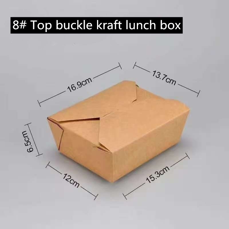 El papel Microwavable de Brown Kraft se lleva la caja 800 1400 1480 2000ml