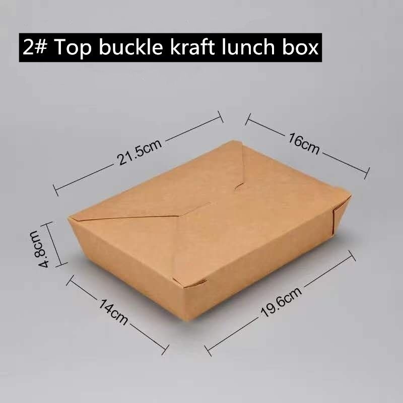 El papel Microwavable de Brown Kraft se lleva la caja 800 1400 1480 2000ml
