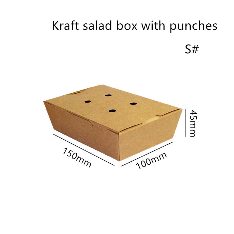 El papel de Kraft de la ensalada se lleva disponible Microwavable de la caja con los sacadores