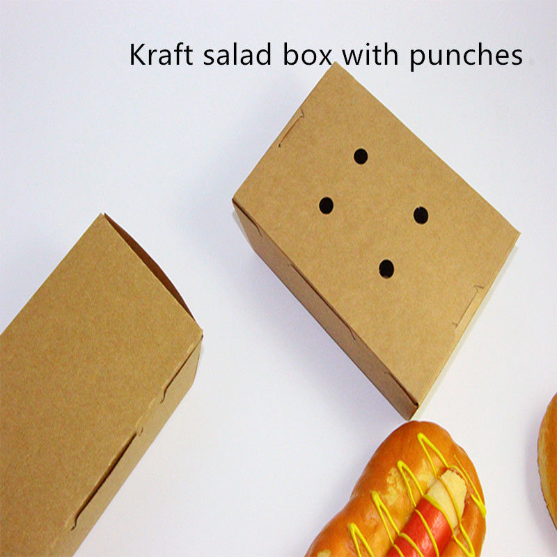 El papel de Kraft de la ensalada se lleva disponible Microwavable de la caja con los sacadores