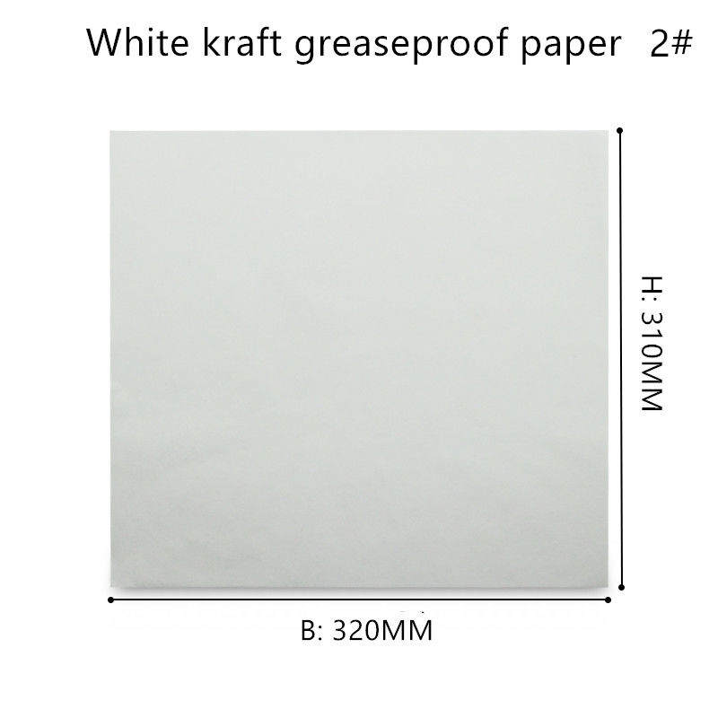 Papel que cuece impermeable a la grasa blanco disponible sin la impresión