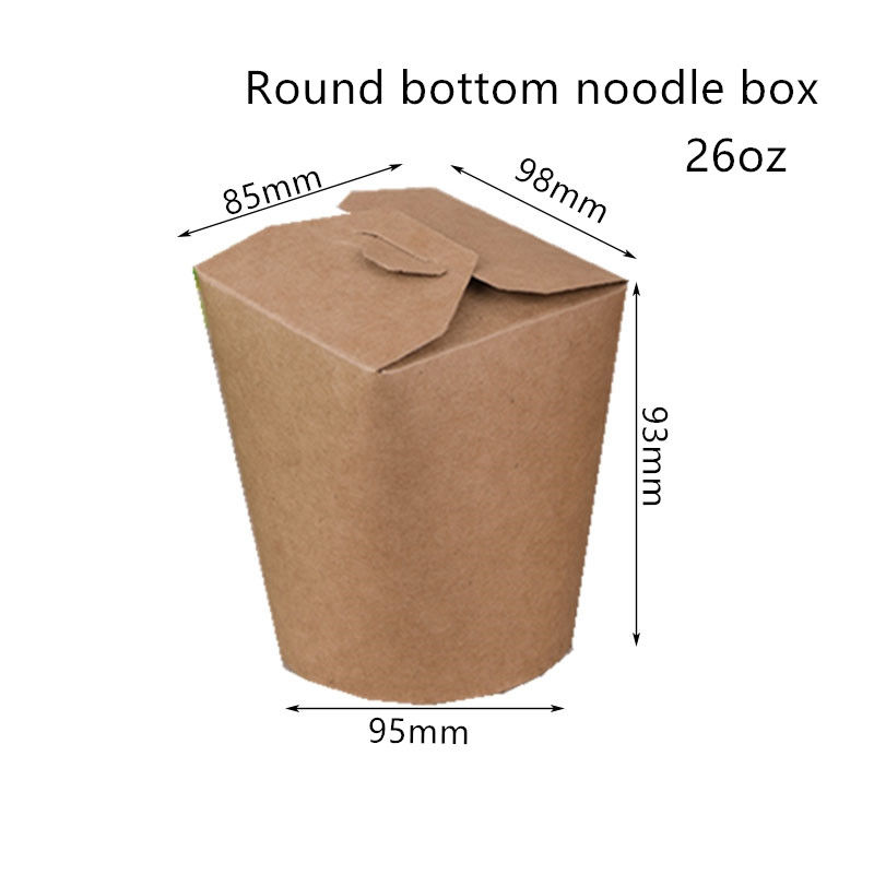 caja disponible de los tallarines de 16oz 26oz 32oz con la parte inferior redonda