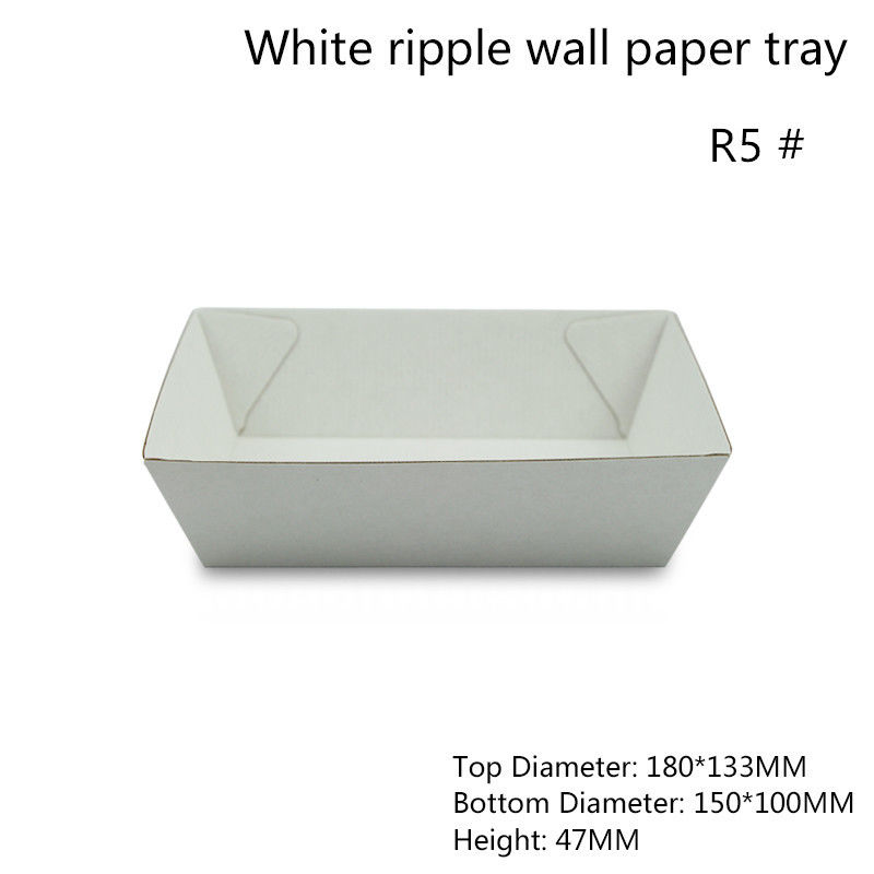 Comida rectangular del Libro Blanco que sirve a Tray Height 47m m