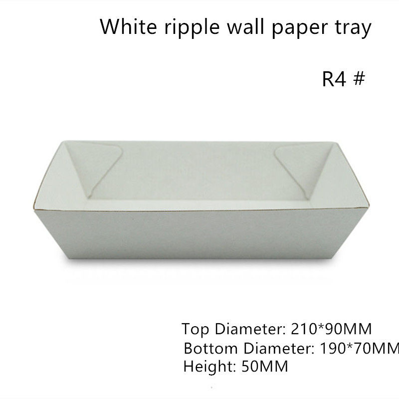 Comida rectangular del Libro Blanco que sirve a Tray Height 47m m