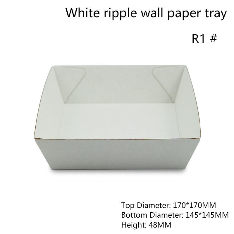 Comida rectangular del Libro Blanco que sirve a Tray Height 47m m