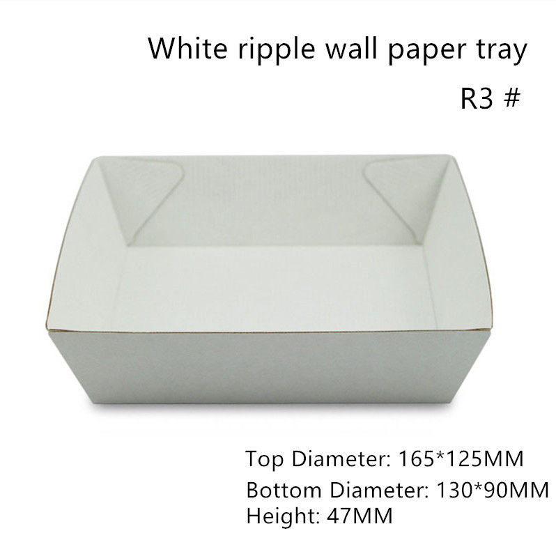 Comida rectangular del Libro Blanco que sirve a Tray Height 47m m