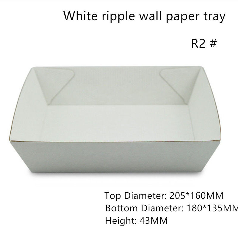 Comida rectangular del Libro Blanco que sirve a Tray Height 47m m