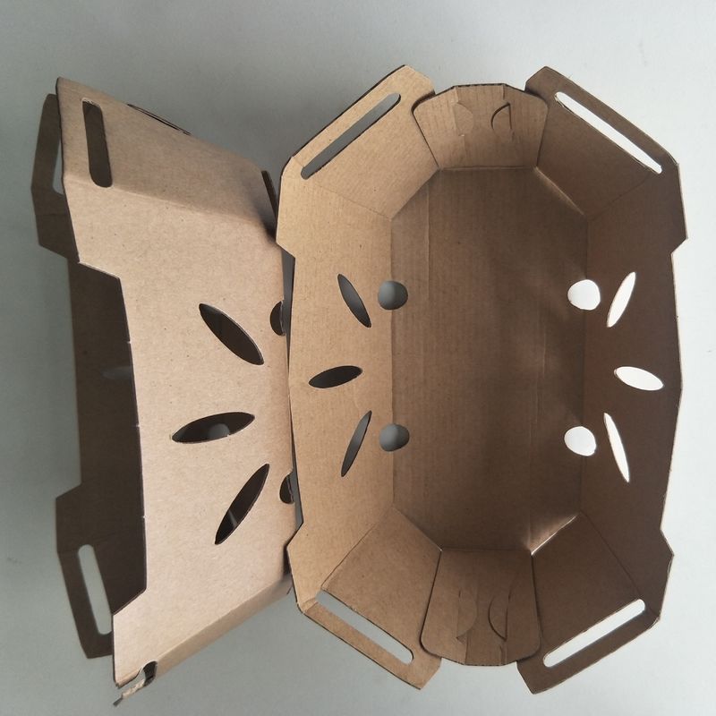 Tapa de papel reciclable del ANIMAL DOMÉSTICO de Tray With de la fruta de 350gsm Kraft