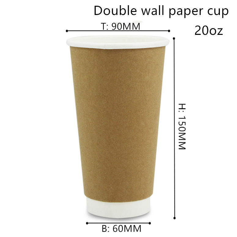 Tazas calientes y frías biodegradables 8oz 12oz 16oz de la bebida