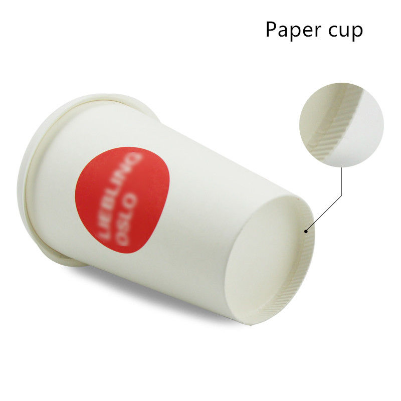 El PLA abonable alineó las tazas de consumición de bambú del papel de la fibra 280gsm