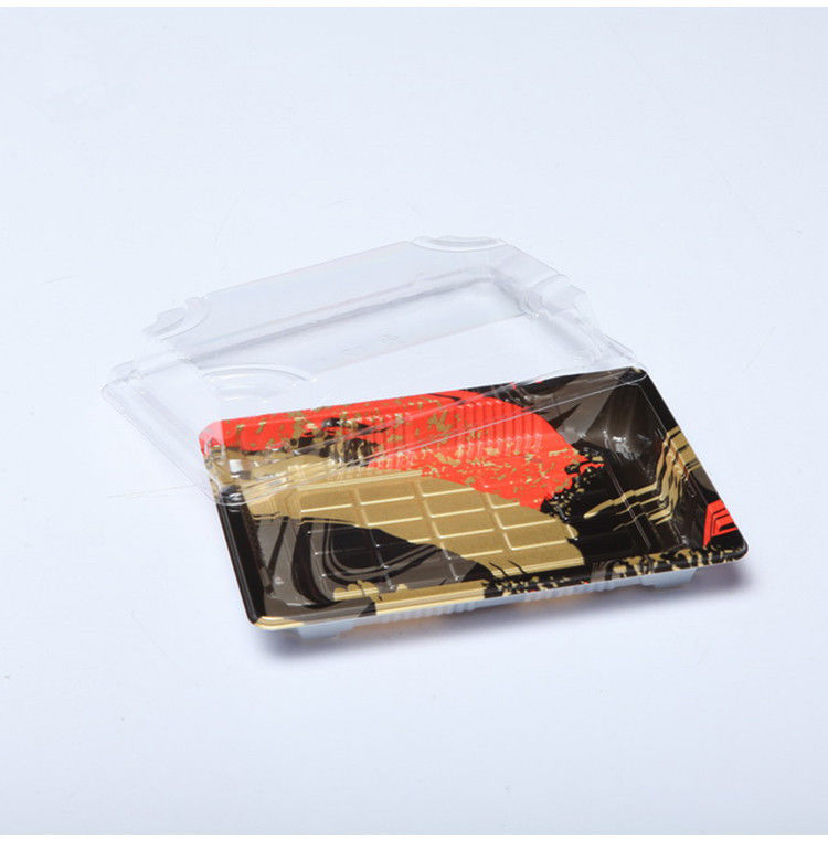 Caja disponible plástica del sushi de la categoría alimenticia del ODM para el restaurante
