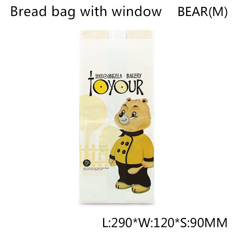 Solo Kraft papel impermeable a la grasa Carry Bags For Sandwich de 55gsm