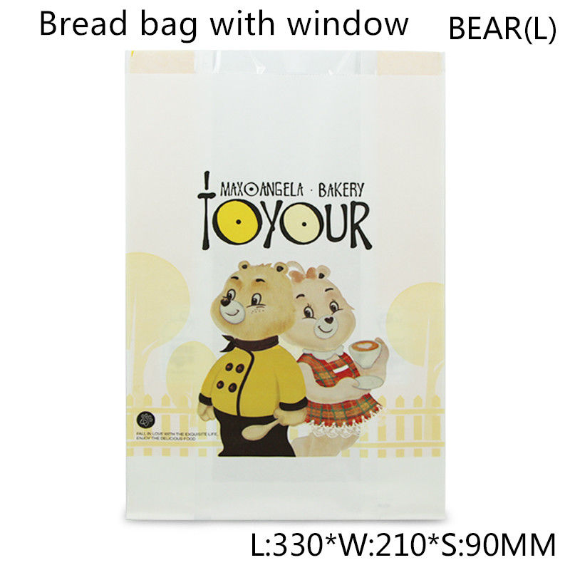 Solo Kraft papel impermeable a la grasa Carry Bags For Sandwich de 55gsm
