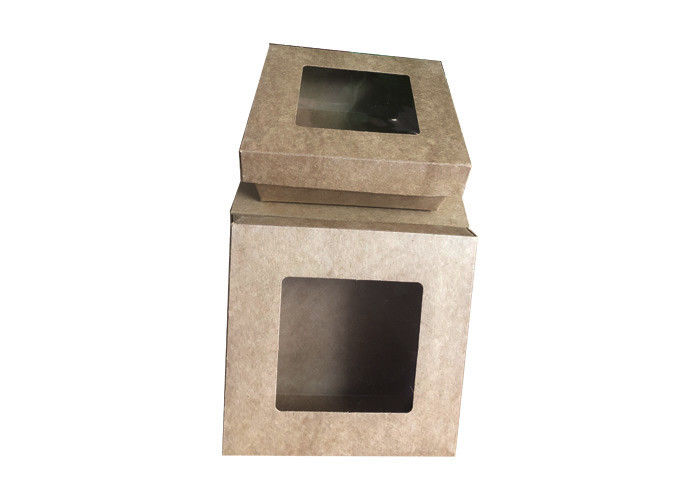 fiambrera de papel de 350 520 720 998 1090ml Kraft con cielo y la cubierta de la tierra