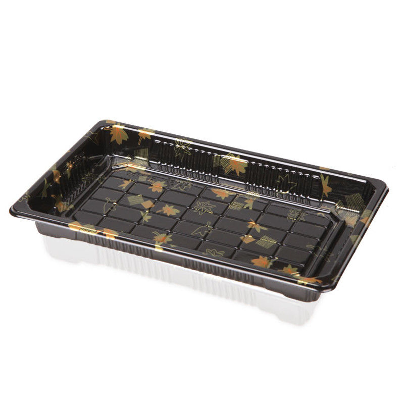 Sushi plástico impreso Tray Recyclable Dustproof del picosegundo