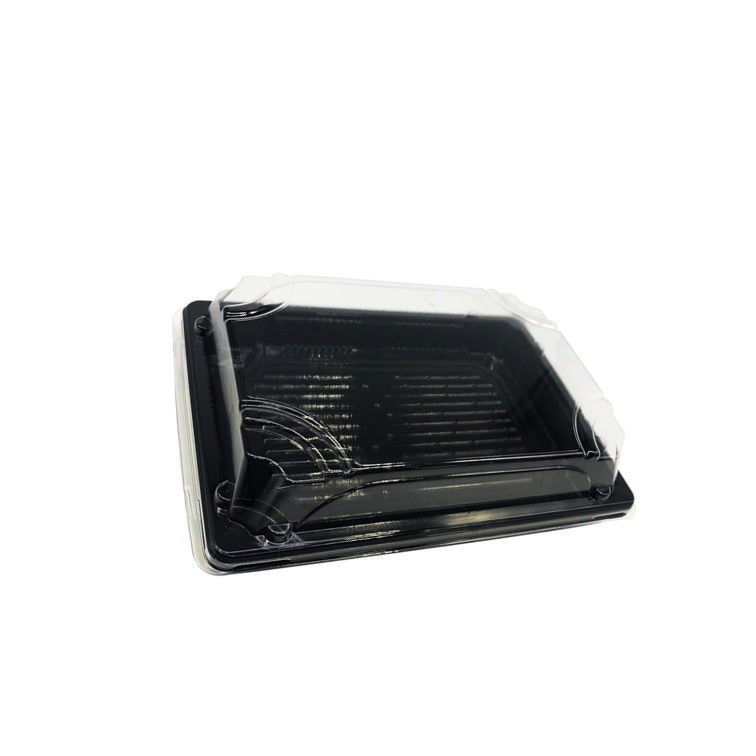 Contenedor de cajas de sushi para alimentos Contenedores de plástico Contenedores de plástico para alimentos Contenedores de sushi para llevar Contenedores de preparación de comidas Cajas
