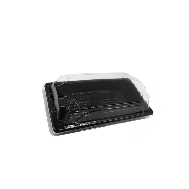 Contenedor de cajas de sushi para alimentos Contenedores de plástico Contenedores de plástico para alimentos Contenedores de sushi para llevar Contenedores de preparación de comidas Cajas