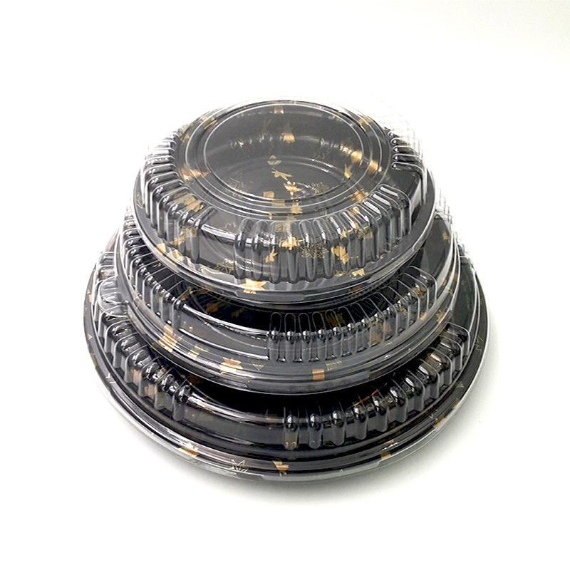Sushi plástico disponible Tray With Transparent Lid del picosegundo