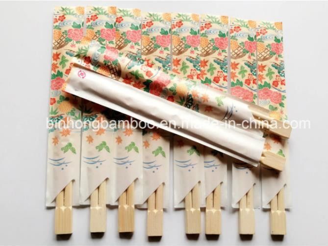 Longitud de bambú envuelta en papel los 23cm de los palillos de la media manga
