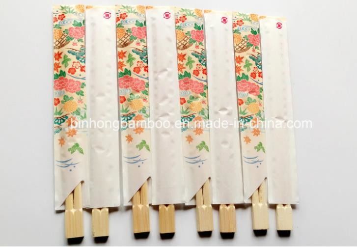 Longitud de bambú envuelta en papel los 23cm de los palillos de la media manga
