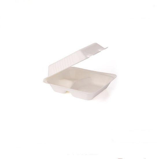 El sushi del bagazo de la caña de azúcar biodegradable se lleva la caja disponible para el restaurante
