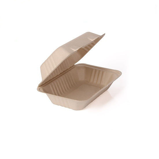 El sushi del bagazo de la caña de azúcar biodegradable se lleva la caja disponible para el restaurante