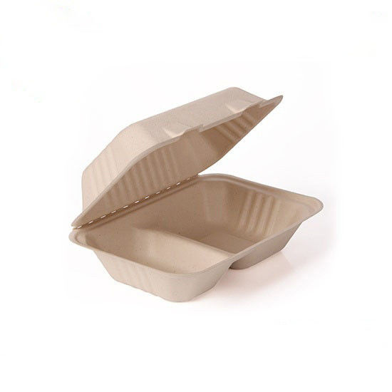 El sushi del bagazo de la caña de azúcar biodegradable se lleva la caja disponible para el restaurante