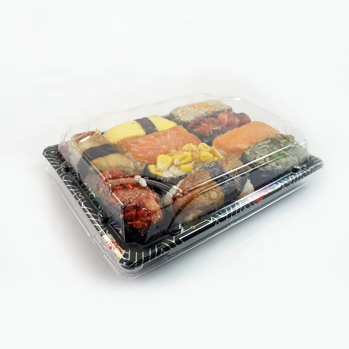 Bandeja para llevar del resbalón del ODM del sushi disponible plástico anti del picosegundo
