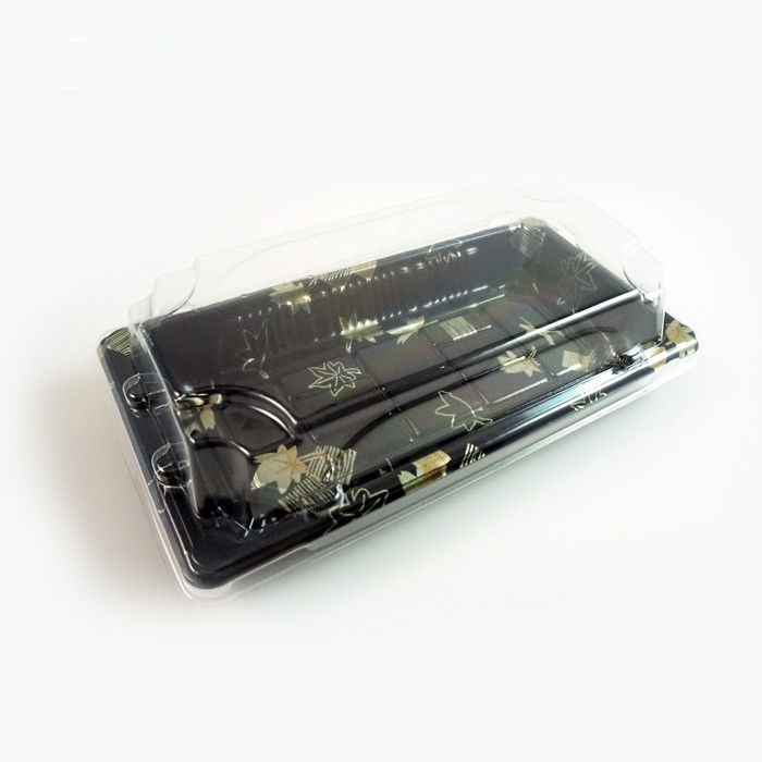Sushi disponible plástico Tray With Anti Fog Lid del OEM picosegundo