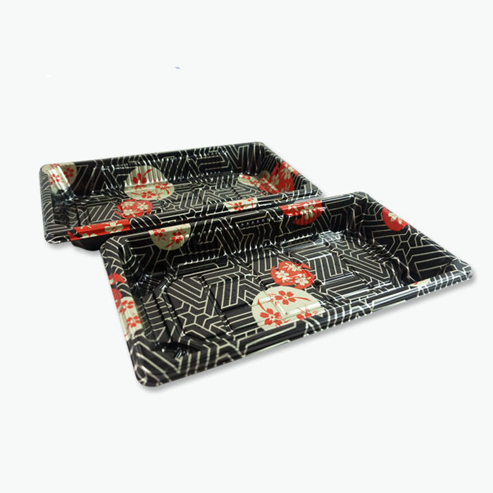 Sushi disponible plástico Tray With Anti Fog Lid del OEM picosegundo