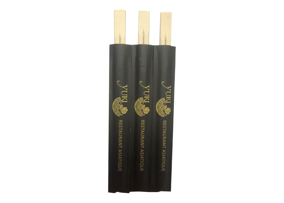 palillos de bambú de los gemelos de los 21cm para el medio embalaje de papel del sushi