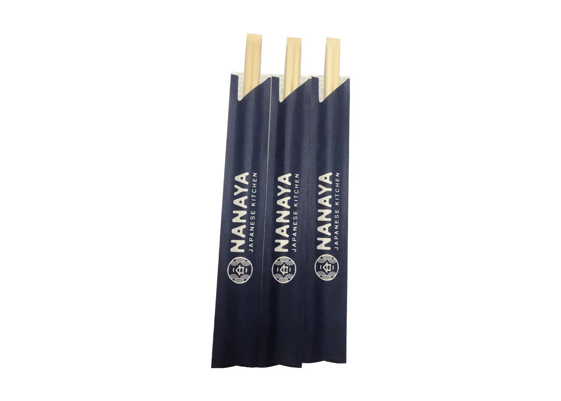Palillos de bambú del sushi estéril disponibles con la manga de papel