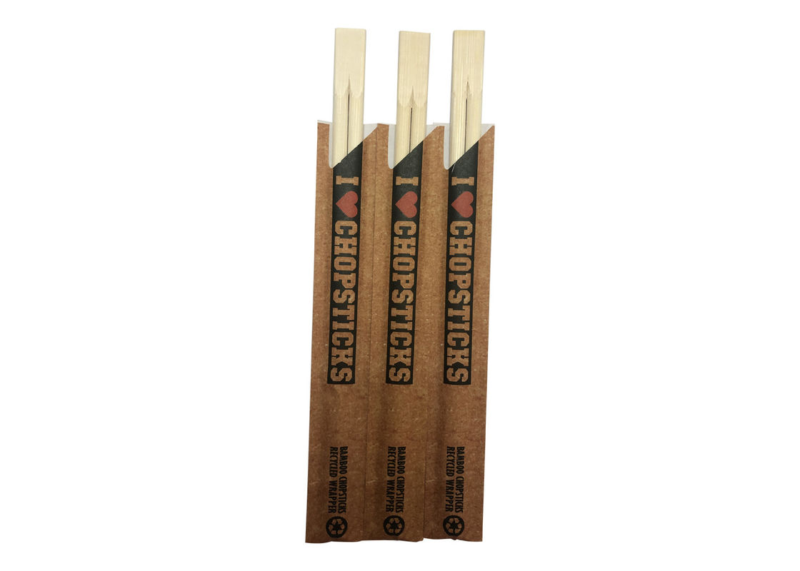 Palillos de bambú de los gemelos chinos disponibles respetuosos del medio ambiente de la aduana los 21cm con la manga